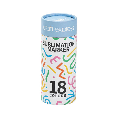 Craft Express 18 Pack Assorted Colors Joy Sublimation Markers