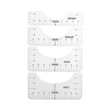 Craft Express Ruler Guides for Apparel Printing - Clear